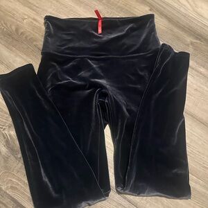 SPANX Black Velvet Leggings
